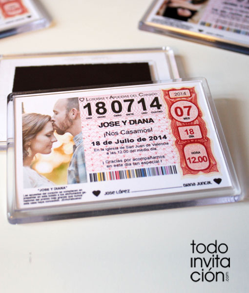 IMANES PERSONALIZADOS PARA BODAS