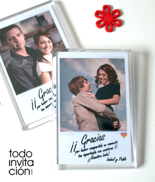 IMANES PERSONALIZADOS PARA BODAS