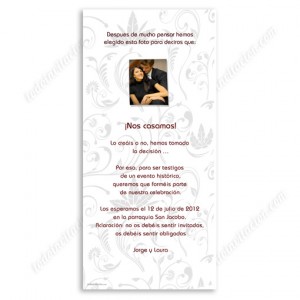 Invitación de boda Fotomatón