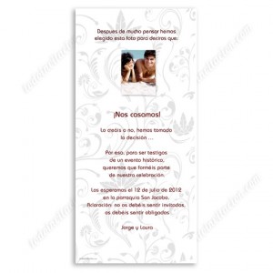 Invitación de boda Fotomatón