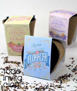 kit de semillas de flores boda bautizo comunion