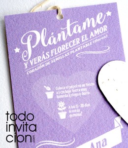 papel de semillas plantable para detalle de invitados boda bautizo comunion