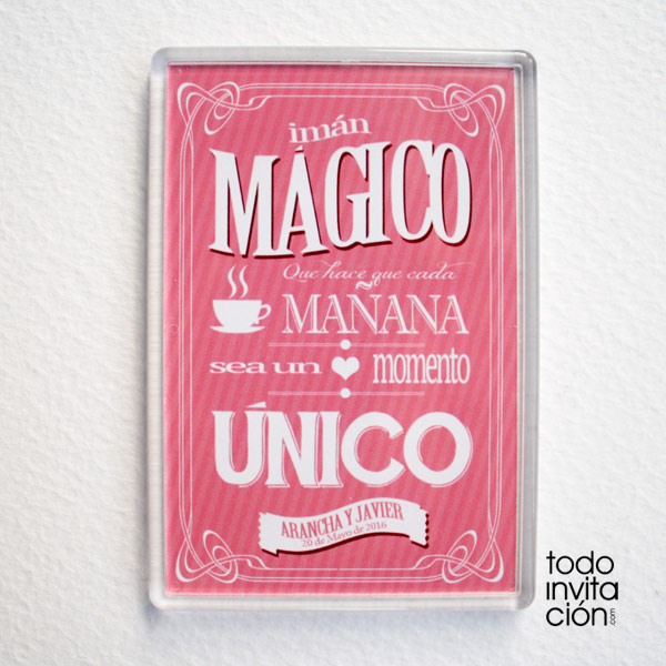 imanes magicos para invitados de boda