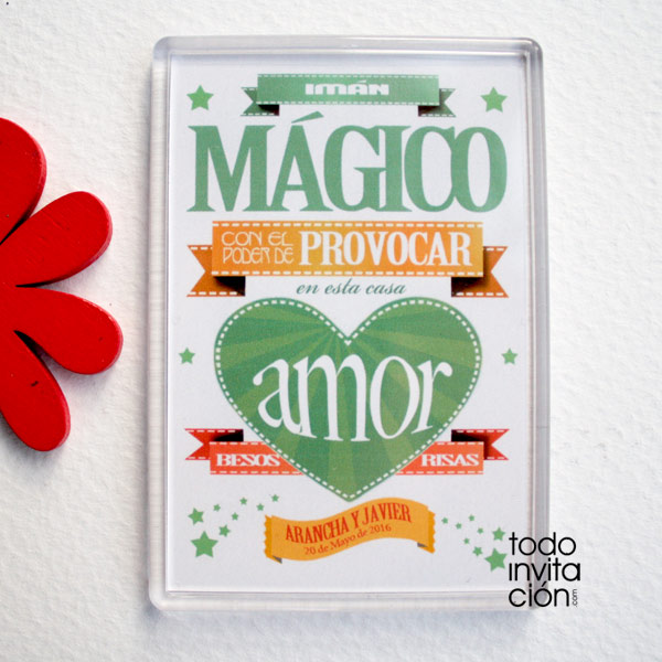 imanes magicos para invitados de boda