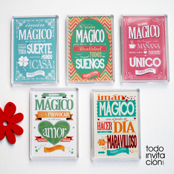 imanes magicos para invitados de boda