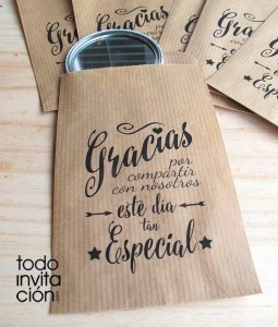 bolsas de kraft para detalles de boda