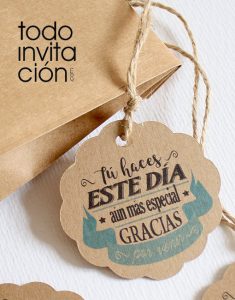 etiquetas kraft bodas comunion bautizo detalles invitados