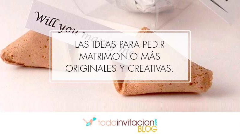 ideas pedir matrimonio originales