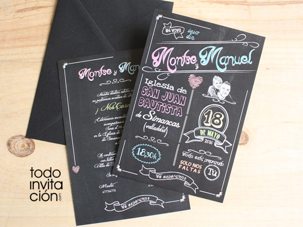 invitaciones de boda Vintage: 8 diseños -