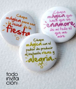 chapas divertidas para bodas