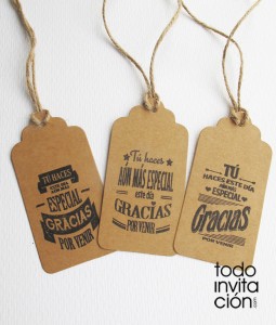 etiquetas de kraft para detalles de boda bautizo comunion