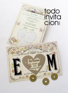 invitacion de boda original rasca y gana