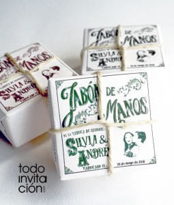 jabon original para bodas vintage