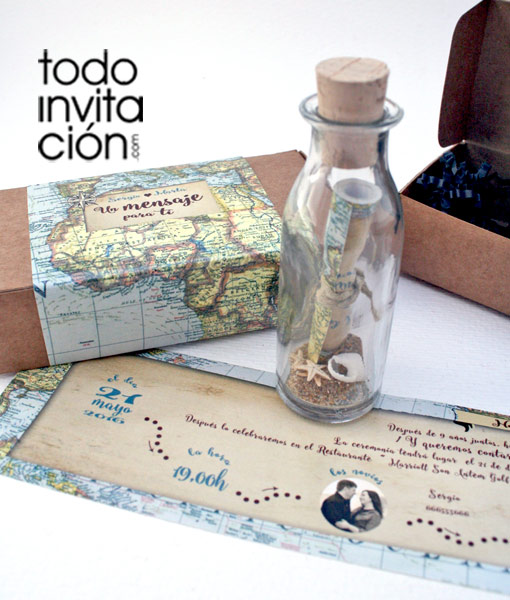 ▷ Invitación única de boda EN UNA - invitaciones y detalles originales