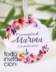 etiquetas personalizdas de cartulinay y kraft para boda comunion