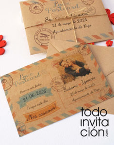 invitación de boda carta