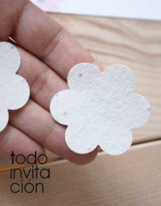 invitaciones plantables de semillas