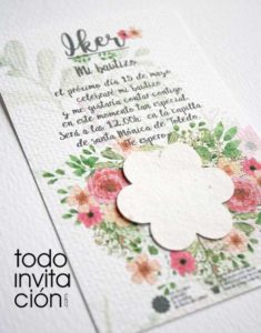 invitaciones plantables de semillas