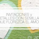 invitaciones de boda semillas plantables