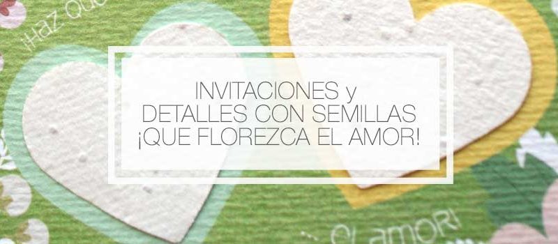 invitaciones de boda semillas plantables