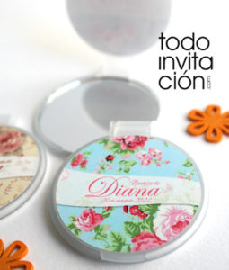 espejos personalizados flores comunion