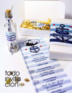 invitacion de boda diferente botella mensaje