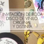 invitación disco de vinilo