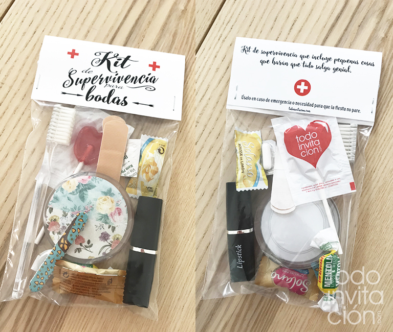 ▷ Etiquetas para tu kit de supervivencia de boda - gratis