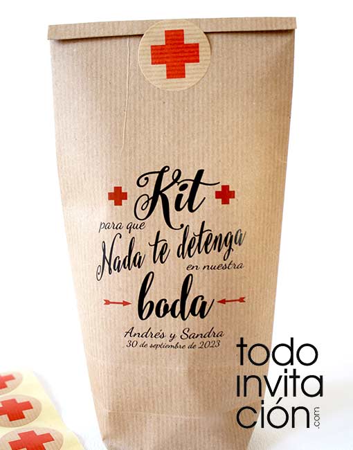 bolsas kit supervivencia boda