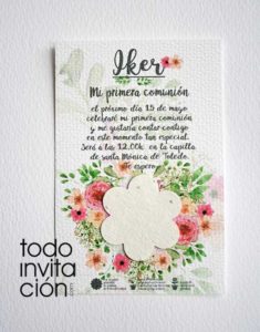 invitacion comunion original