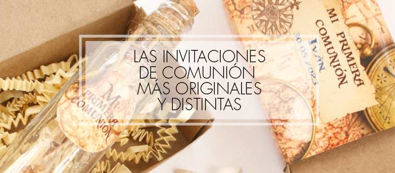 invitaciones comunion originales