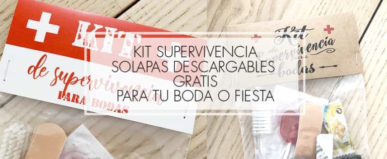 kit supervivencia bodas gratis descargable