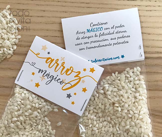 etiquetas gratis para bolsas de arroz de boda