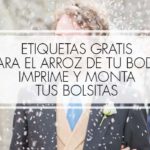 etiquetas imprimilbes gratis para bolsas de arroz de boda