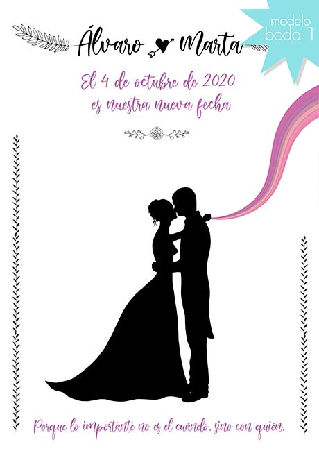 tarjeta digital cambio de fecha boda comunion bautizo gratis