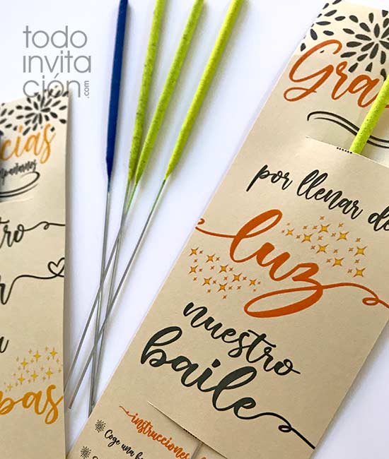 tarjetas gratis para bengalas de boda imprimible