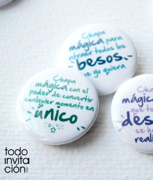 chapas mágicas divertidas para bodas