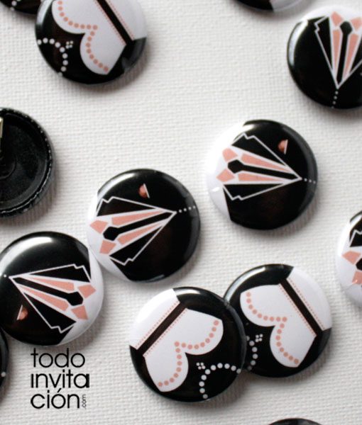 chapas divertidas para boda novio novia