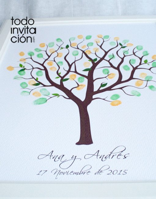 cuadro arbol de huellas boda hoja 1