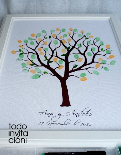 cuadro arbol de huellas boda hoja 1