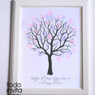 cuadro arbol huellas bautizo 3