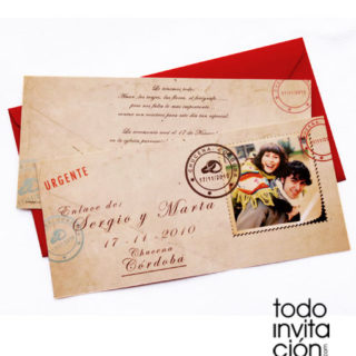 invitacion de boda post