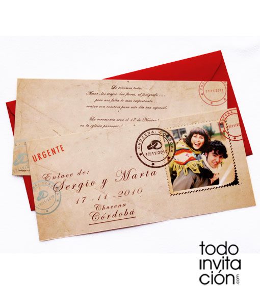 invitacion de boda post