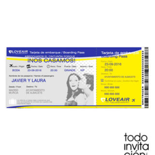 invitacion-billete avion tarjeta embarque
