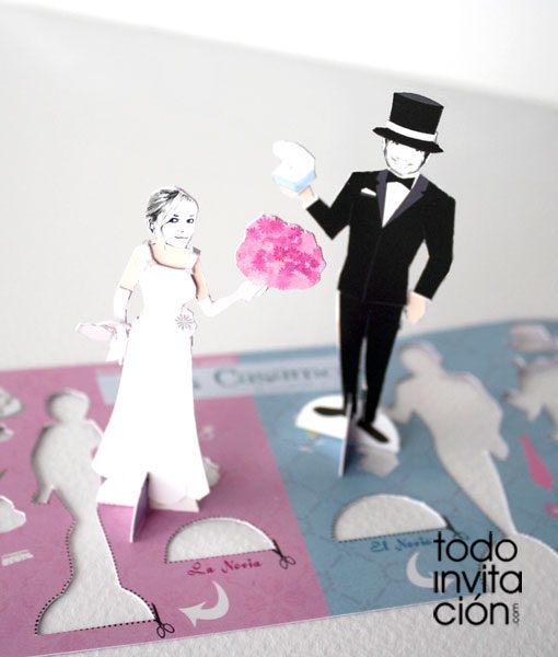 invitacion de boda recortable