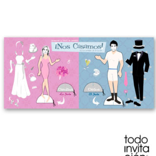 invitacion de boda recortable