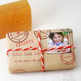 jabon artesanal detalles comunion postal