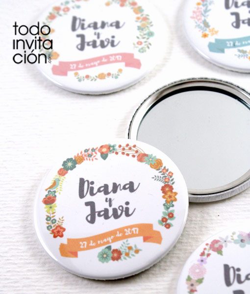 ESPEJOS "FLORES" PARA BODAS - Imagen 6