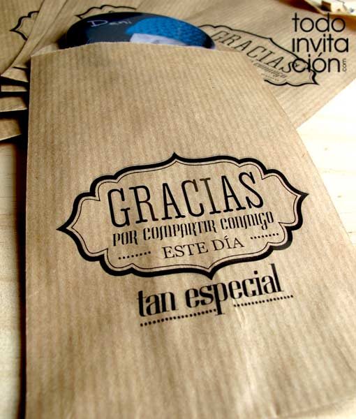 bosas kraft pequeñas para regalos y detalles