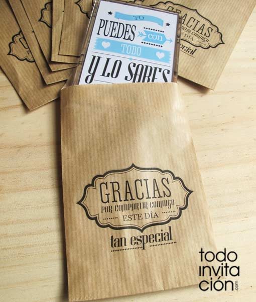 bosas kraft pequeñas para regalos y detalles